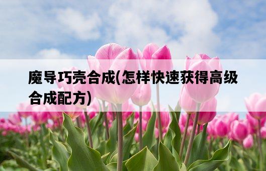 魔導巧殼合成，怎樣快速獲得高級合成配方-圖1