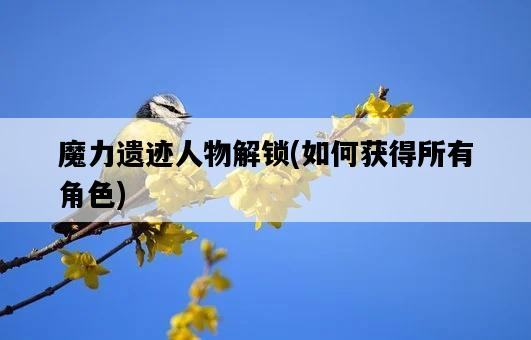 魔力遺跡人物解鎖，如何獲得所有角色-圖1