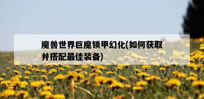 魔獸世界巨魔鎖甲幻化，如何獲取并搭配最佳裝備-圖1