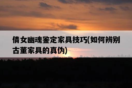 倩女幽魂鑒定家具技巧，如何辨別古董家具的真偽-圖1