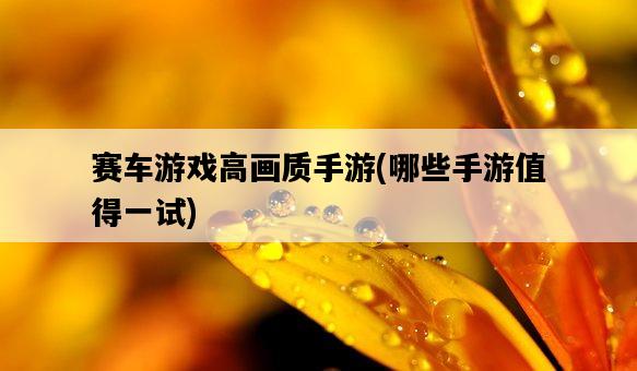 賽車游戲高畫質手游，哪些手游值得一試-圖1