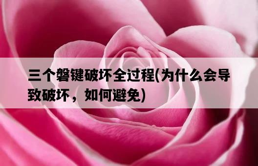 三個磐鍵破壞全過程，為什么會導致破壞，如何避免-圖1