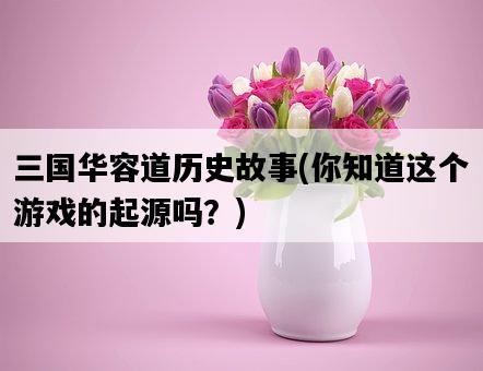 三國華容道歷史故事，你知道這個游戲的起源嗎？-圖1