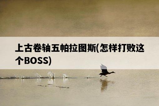 上古卷軸五帕拉圖斯，怎樣打敗這個BOSS-圖1