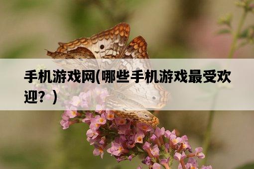手機游戲網，哪些手機游戲最受歡迎？-圖1