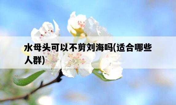 水母頭可以不剪劉海嗎，適合哪些人群-圖1