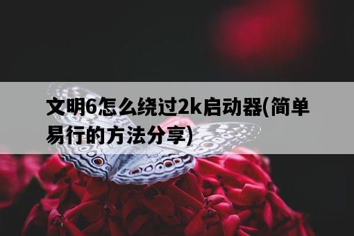 文明6怎么繞過2k啟動器,簡單易行的方法分享-圖1 文明6怎么繞過2k啟動器,簡單易行的方法分享-圖1