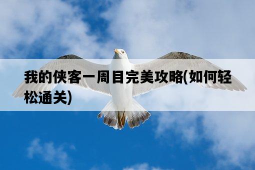 我的俠客一周目完美攻略，如何輕松通關-圖1