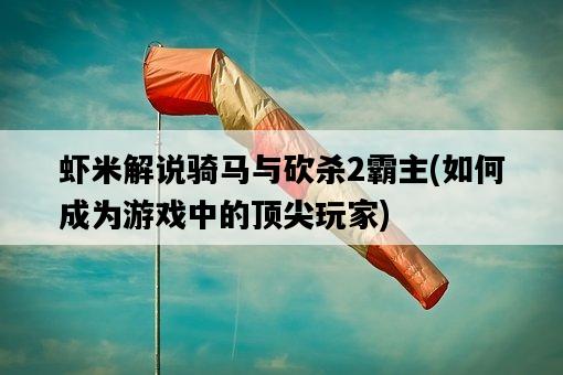 蝦米解說騎馬與砍殺2霸主，如何成為游戲中的頂尖玩家-圖1