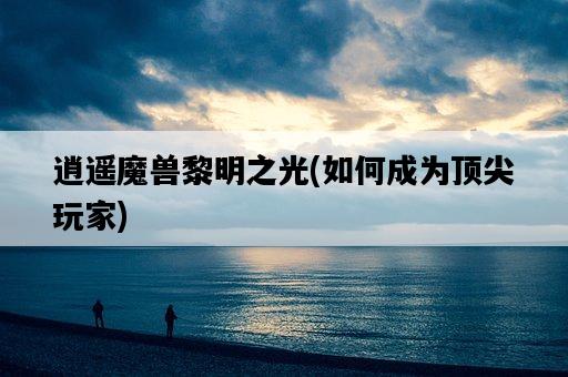 逍遙魔獸黎明之光，如何成為頂尖玩家-圖1