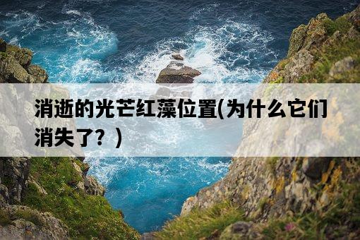 消逝的光芒紅藻位置，為什么它們消失了？-圖1