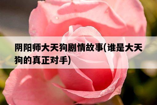 陰陽師大天狗劇情故事，誰是大天狗的真正對手-圖1