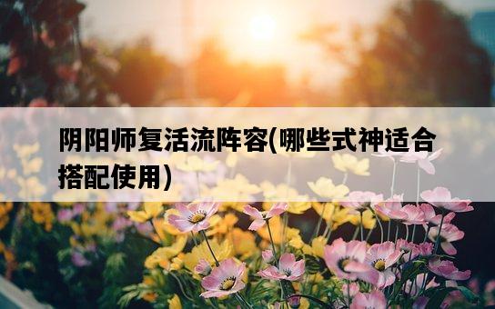 陰陽師復活流陣容，哪些式神適合搭配使用-圖1