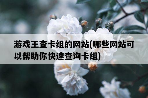游戲王查卡組的網站，哪些網站可以幫助你快速查詢卡組-圖1