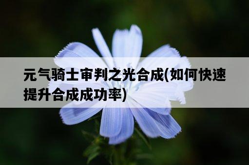 元氣騎士審判之光合成，如何快速提升合成成功率-圖1