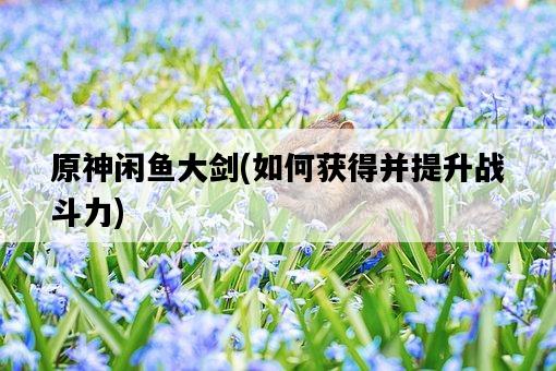 原神閑魚大劍，如何獲得并提升戰斗力-圖1