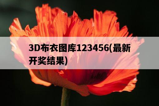 3D布衣圖庫123456，最新開獎結果-圖1