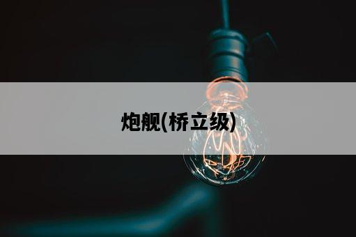 炮艦，橋立級-圖1