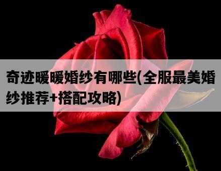 奇跡暖暖婚紗有哪些，全服最美婚紗推薦+搭配攻略-圖1