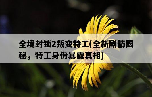 全境封鎖2叛變特工，全新劇情揭秘，特工身份暴露真相-圖1