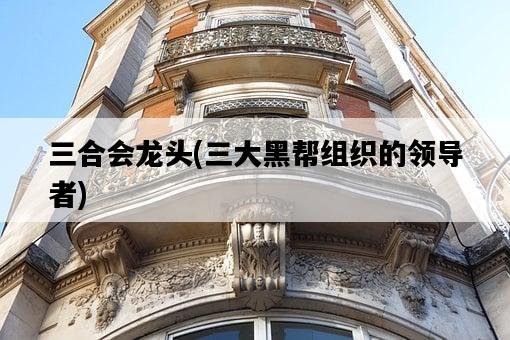 三合會龍頭，三大黑幫組織的領導者-圖1