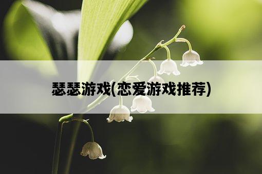 瑟瑟游戲，戀愛游戲推薦-圖1