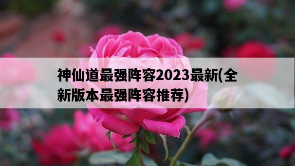 神仙道最強陣容2023最新，全新版本最強陣容推薦-圖1