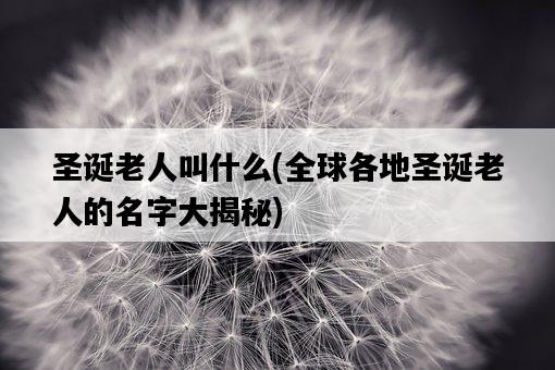 圣誕老人叫什么，全球各地圣誕老人的名字大揭秘-圖1