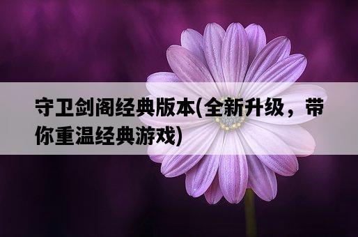 守衛劍閣經典版本，全新升級，帶你重溫經典游戲-圖1