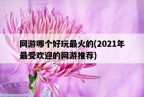 網游哪個好玩最火的，2021年最受歡迎的網游推薦-圖1