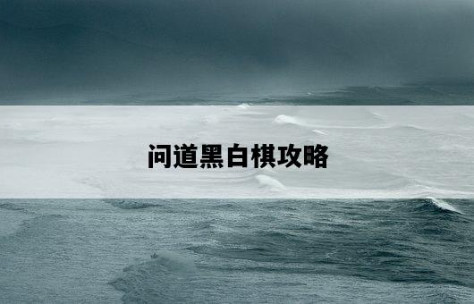 問道黑白棋攻略-圖1