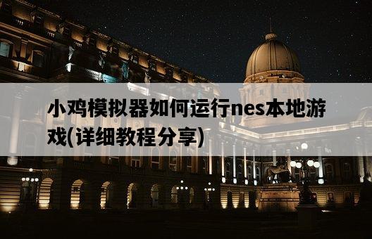 小雞模擬器如何運行nes本地游戲，詳細教程分享-圖1