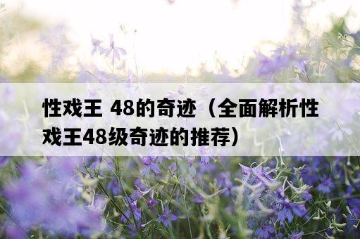 性戲王 48的奇跡（全面解析性戲王48級奇跡的推薦）-圖1