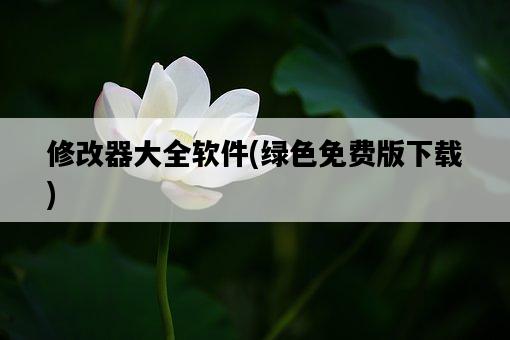 修改器大全軟件，綠色免費版下載-圖1