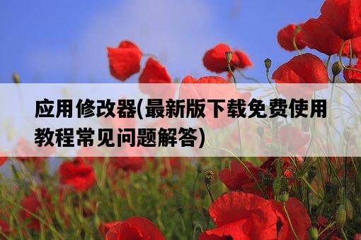 應用修改器，最新版下載免費使用教程常見問題解答-圖1