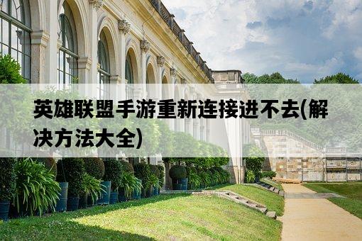 英雄聯盟手游重新連接進不去，解決方法大全-圖1